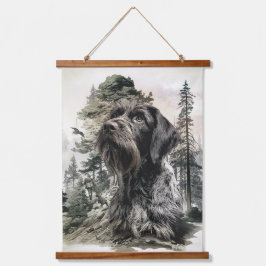 German Wirehaired Pointer Hangend Wandkleed