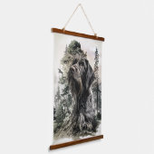 German Wirehaired Pointer Hangend Wandkleed (Gebogen)