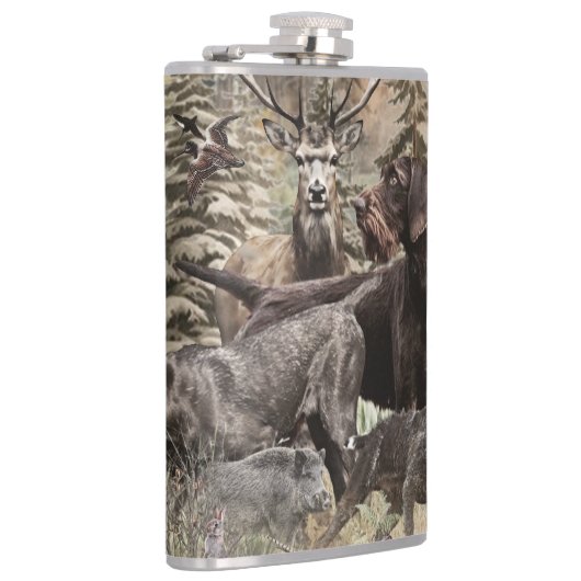 German Wirehaired Pointer Heupfles (Rechts)