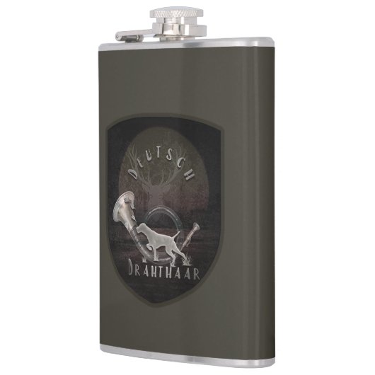 German Wirehaired Pointer Heupfles (Links)