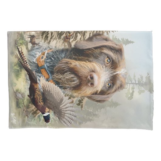 German Wirehaired Pointer Kussensloop (Voorkant)