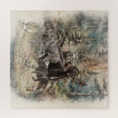 German Wirehaired Pointer Legpuzzel (Horizontaal)