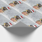 German Wirehaired Pointer  Merry Christmas! Cadeaupapier (Hoek)