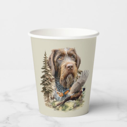 German Wirehaired Pointer Papieren Bekers (Achterkant)