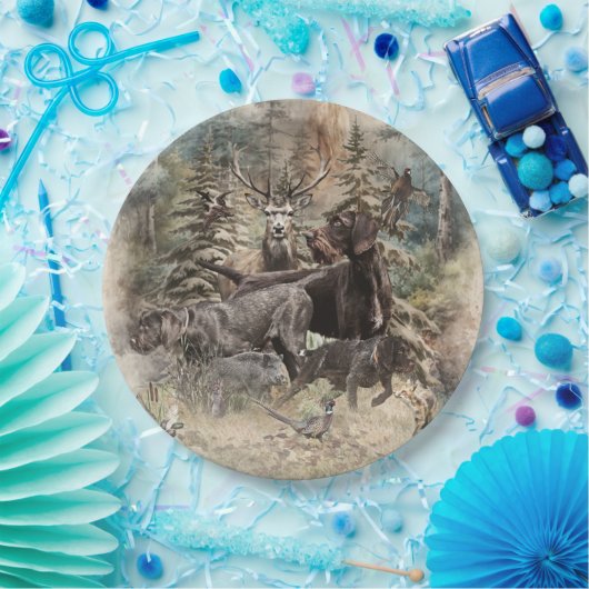 German Wirehaired Pointer Papieren Bordje (Feest)