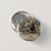 German Wirehaired Pointer Ronde Button 3,2 Cm (Voorkant /achterkant)