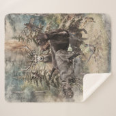 German Wirehaired Pointer Sherpa Deken (Voorkant (horizontaal))