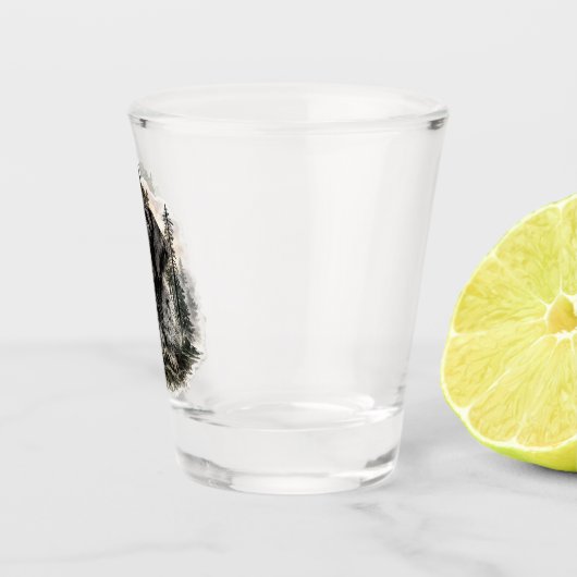 German Wirehaired Pointer Shot Glas (Rechts)