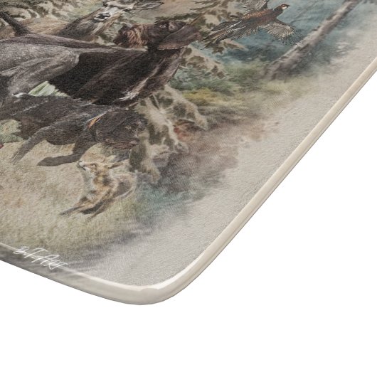 German Wirehaired Pointer Snijplank (Hoek)