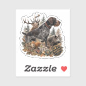 German Wirehaired Pointer Sticker (Vel)
