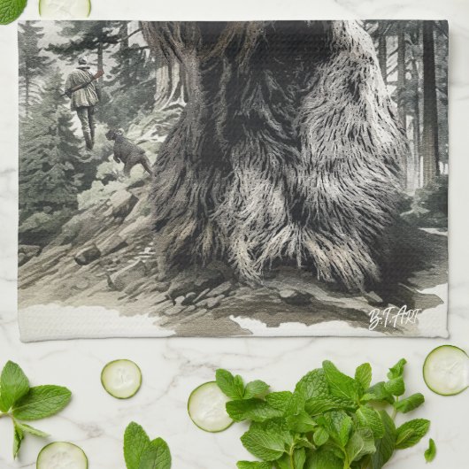 German Wirehaired Pointer Theedoek (Gevouwen)