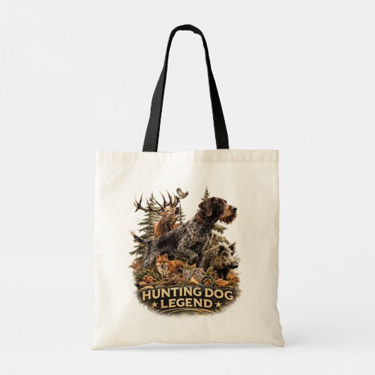 German Wirehaired Pointer Tote Bag (Achterkant)
