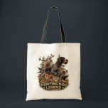 German Wirehaired Pointer Tote Bag<br><div class="desc">German Wirehaired Pointer Hunting Dog Legend design for true hunters and gun dog lovers.
This vintage-style hunting artwork features a powerful German Wirehaired Pointer in a classic pointing pose surrounded by wildlife and forest elements.</div>
