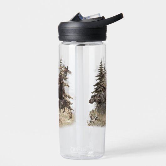 German Wirehaired Pointer Waterfles (Links)