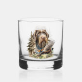 German Wirehaired Pointer Whisky Glas (Voorkant)