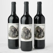 German Wirehaired Pointer Wijn Etiket (Flessen)