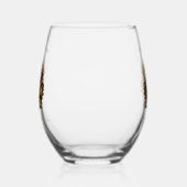 German Wirehaired Pointer Wijnglas Zonder Voet (Links)