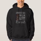 German Wirehaired Pointers Make Me Happy You Not S Hoodie (Voorkant)