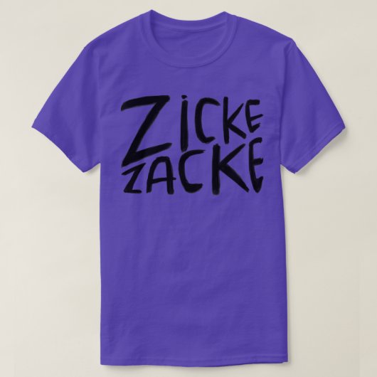 German Zicke Zacke T-shirt (Design voorkant)