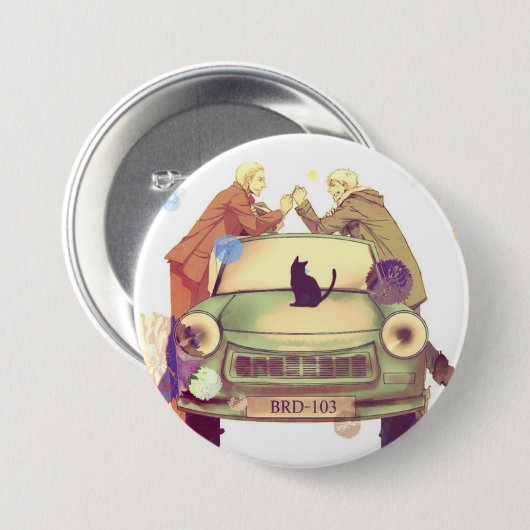 Germancest - Hetalia Ronde Button 7,6 Cm (Voorkant /achterkant)