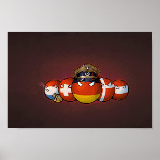 Germanische plattelandsballen poster