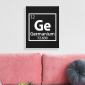 Germanium - Duitse periodieke wetenschappelijke ta Canvas Afdruk (Insitu (Woonkamer))