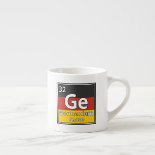 Germanium - Duitsland Vlag Duitse Wetenschap Espresso Kop