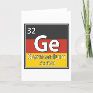 Germanium - Duitsland Vlag Duitse Wetenschap Feestdagen Kaart