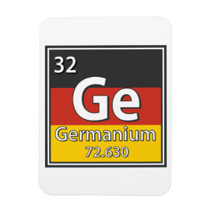 Germanium - Duitsland Vlag Duitse Wetenschap Magneet