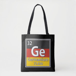 Germanium - Duitsland Vlag Duitse Wetenschap Tote Bag