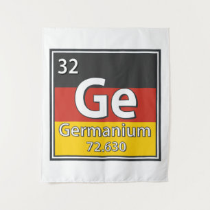 Germanium - Duitsland Vlag Duitse Wetenschap Wandkleed