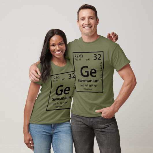 Germanium Element (zwart) T-shirt (Unisex)