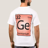 Germanium (Ge) Element T-Shirt (Achterkant)