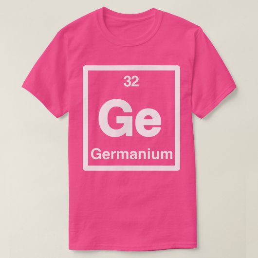 Germanium - Ge - Periodic Table of Elements - Scie T-shirt (Design voorkant)