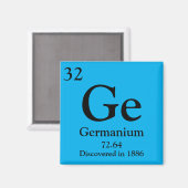 Germanium Periodiek Tabel Magneet (Voorkant / Achterkant)
