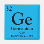 Germanium Periodiek Tabel Magneet (Voorkant)