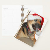 Germans Shepherd met een pet voor de kerstman Planner (Display)