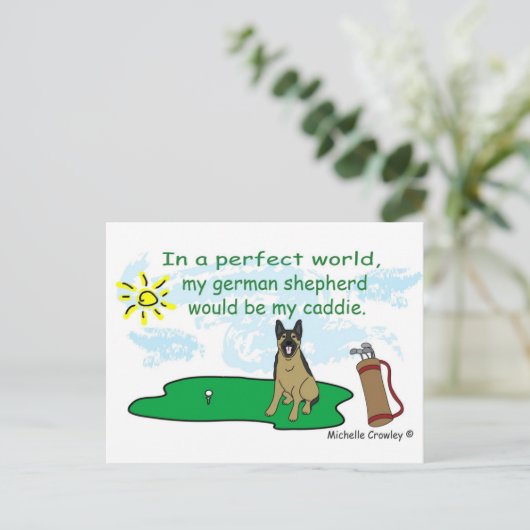 GermanShepherd Briefkaart (Staand voorkant)