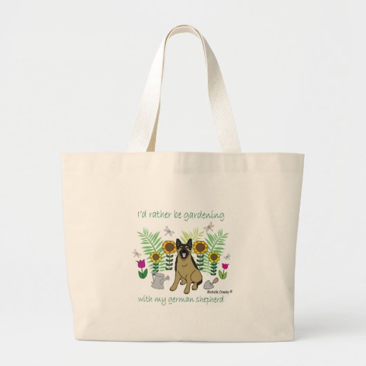 GermanShepherd Grote Tote Bag (Voorkant)