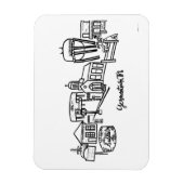 Germantown Skyline Refkoelkast Magnet Magneet (Verticaal)