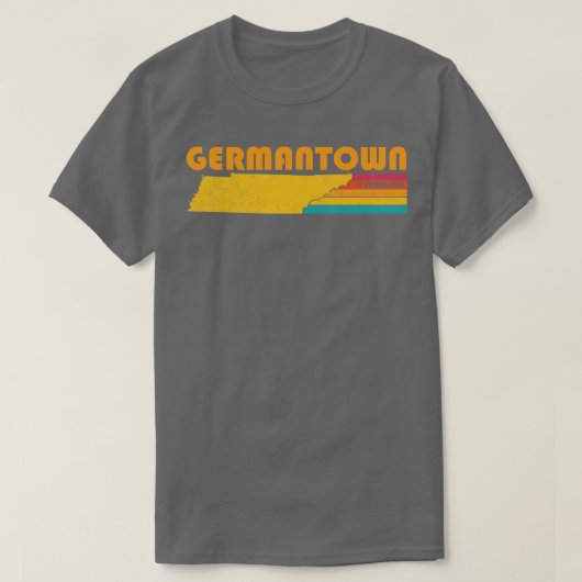 Germantown Tennessee Verdrietig Souvenir T-shirt (Design voorkant)