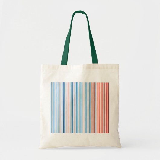 Germany 1918 - 2018 Climate Stripes Tote Bag (Voorkant)