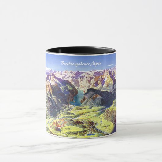 " Germany: 2021 - Alps Berchtesgaden Panorama Mug Mok (Midden)