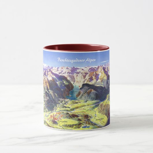 " Germany: 2021 - Alps Berchtesgaden Panorama Mug  Mok (Midden)