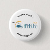 Germany 2026 International Convention Pin Ronde Button 3,2 Cm (Voorkant)