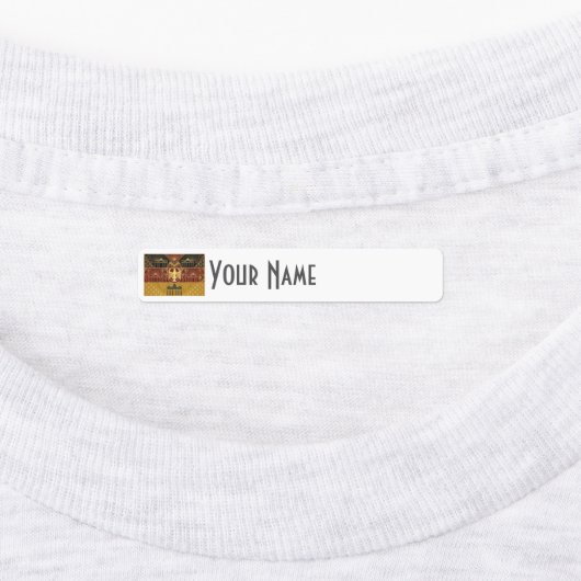 Germany Art Deco Flag | Custom Iron-On Name Label (Aangebracht)