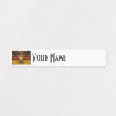Germany Art Deco Flag Custom Waterproof Name Label (Design 1)