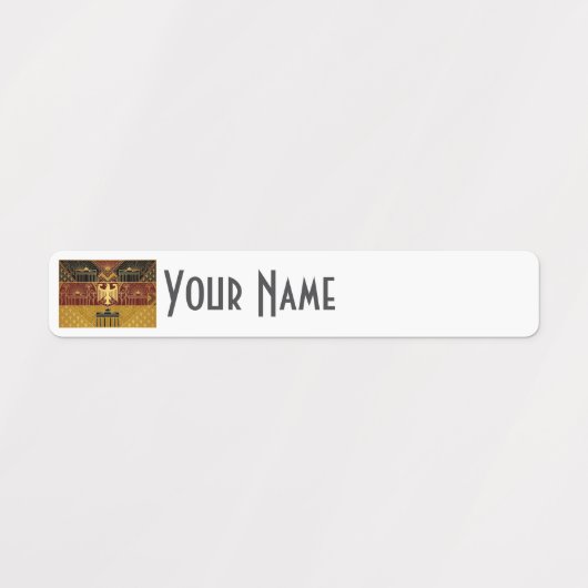 Germany Art Deco Flag Custom Waterproof Name Label (Design 1)