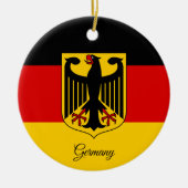 Germany Christmas Ornament, German Flag Keramisch Ornament (Voorkant)