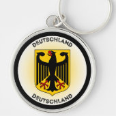 Germany Coat of Arms Circle Shape Sleutelhanger (Voorkant)
